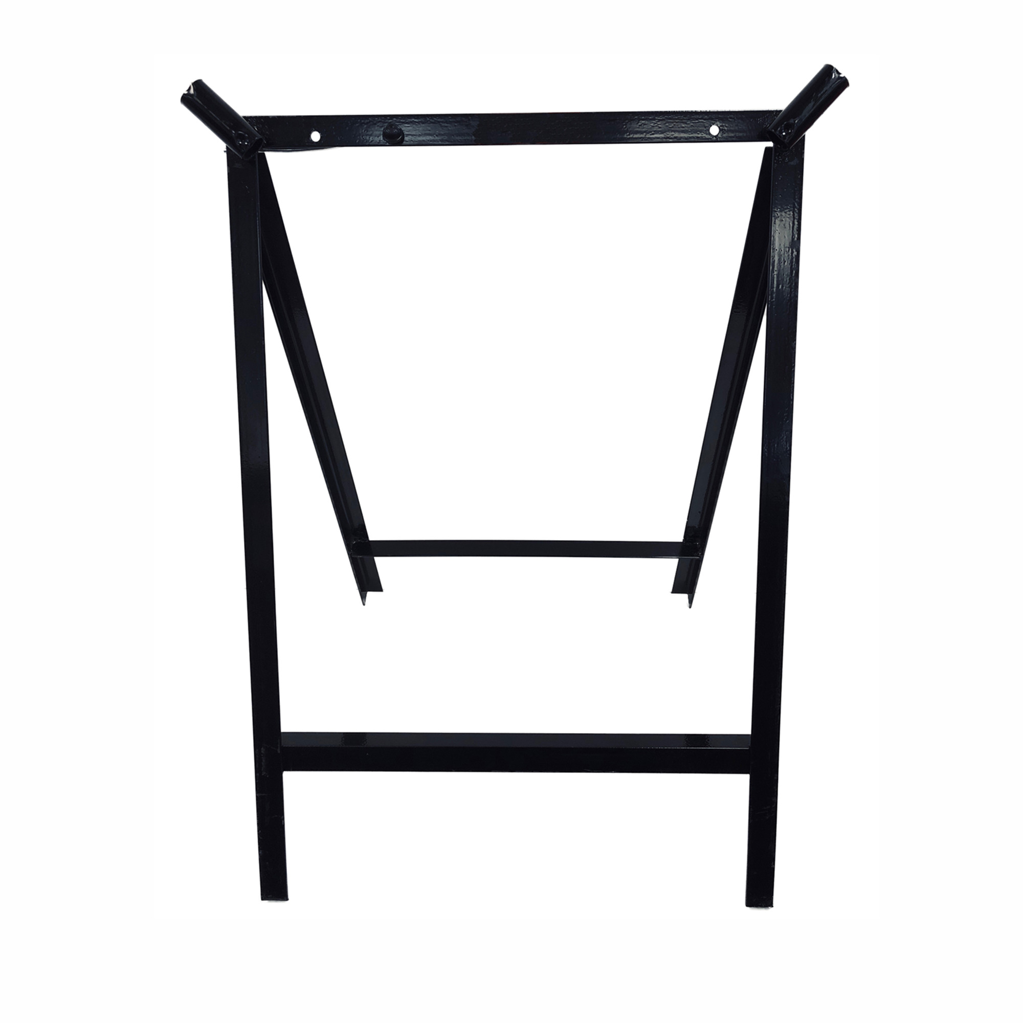 Eastern Metal A-Frame Sign Stand w/Flag Holders, Steel, Black, Model# A-100